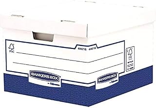 Bankers Box Large Heavy Duty Cardboard Moving & Storing Boxes (Externals: H44.5 x W38.7 x H29.4 mm), Pack of 10