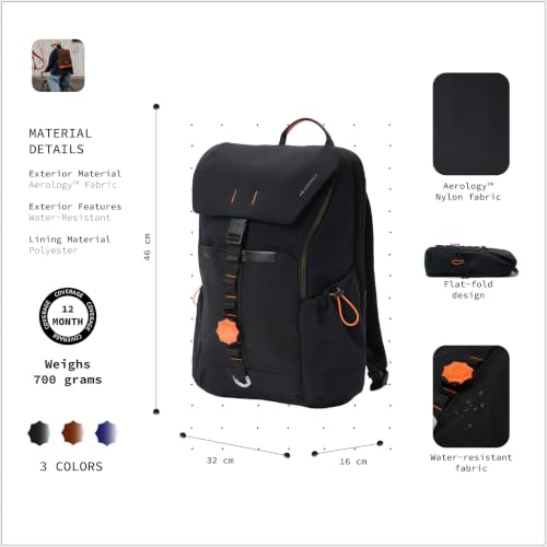 Image of Sidewalk 21L Laptop Backpack 15.6 Inch College Daily Carry | Water Resistant Easy Access Tech Slot Lightweight Nylon Padded Shoulder Straps Luggage Strap Side Bottle Pocket For Men Women