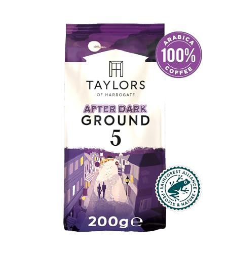 Taylors of Harrogate After Dark Ground Coffee, 200 g (Pack of 6 - Total 1.2kg)