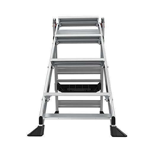 Little Giant Ladders, Jumbo Step, 4-Step, 3 foot, Step Stool, Aluminum, Type 1AA, 375 lbs weight rating, (11904)