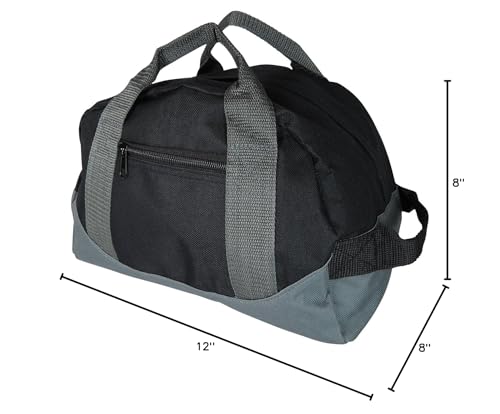Image of DALIX 12 inch Mini Two Tone Duffle Bag
