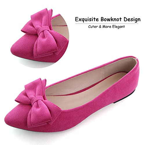 Image of Dear Time Women's Ballet Flats Dress Ballet Shoes Slip on for Office Work Comfortable Shoes