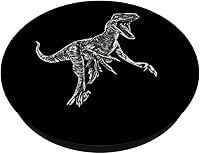 Vista 2 de Velociraptor Raptor Dinosaur PopSockets Standard PopGrip