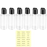 6 Pack Travel Bottles for Toiletries, 3.4oz Travel Shampoo Bottles Leak-Proof Tsa Approved Travel Size Bottle for Shampoo Conditioner and Body Wash