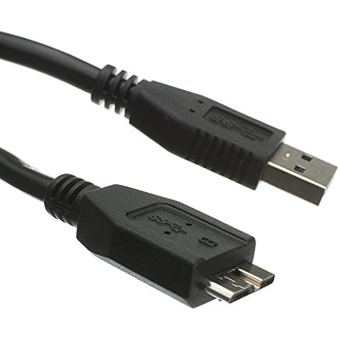 PCCONNECT USB 3.0 Micro Cable, Black, 6feet Cable, Type A Male/Micro B Male Cover