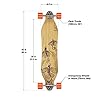 Loaded Boards Vanguard Bamboo Longboard Skateboard Complete (80a in Heat, Paris 180mm, Flex 3) #1