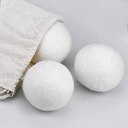 Set di 6 Palline Asciugatrice di Lana, Palline per...