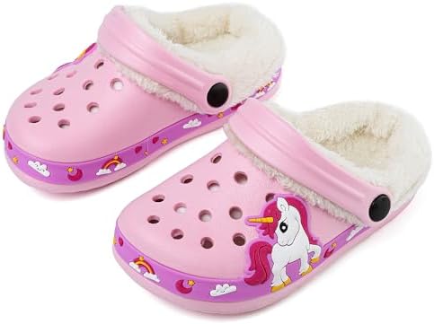 Toddler Lined Clog Slippers Winter Garden Sandals Kids House Shoe...