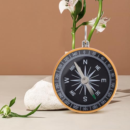 Brújula portátil de bolsillo FRCOLOR 44mm mini aleación miniatura 5