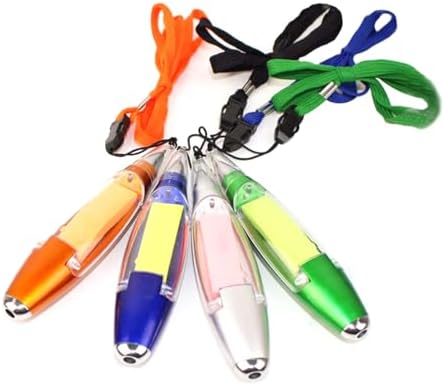 NUOBESTY - Tükenmez kalem, 4'lü paket, yazı gereçleri, notlar, askı bandı, yeni yazı aleti, okul ofisi için, her yaş için, rastgele renk - Görsel 1