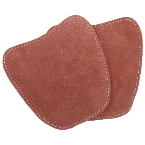 BUTIFULSIC 1 Pair Safety Shoes Toes Covers Outdoor Shoe Covers Indoor Working Shoes Cover Boot Toe Protectors Shoes Supply Safety Shoes Supplies Workshop Shoes Covers Brown Suede Leather