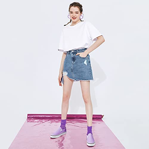 Image of Women's Canvas Slip On Sneakers Non Slip Loafers | low top non slip on walking breathable casual comfortable fashion tennis