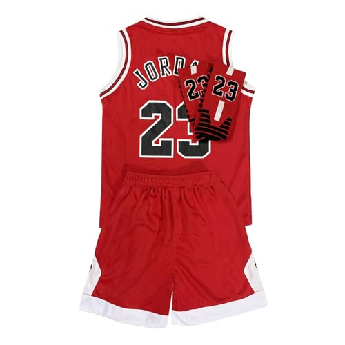 Kids Basketball Jerseys Uniform Set for Boys Girls Youth Basketball Jersey Tank Top+Shorts+Socks 3 Piec Gifts