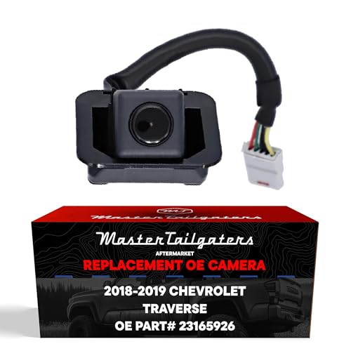 Image of Master Tailgaters Replacement for Chevrolet Traverse w /o Video Display Mirror (2018-2019) Rear View Backup Camera OE Part # 23165926