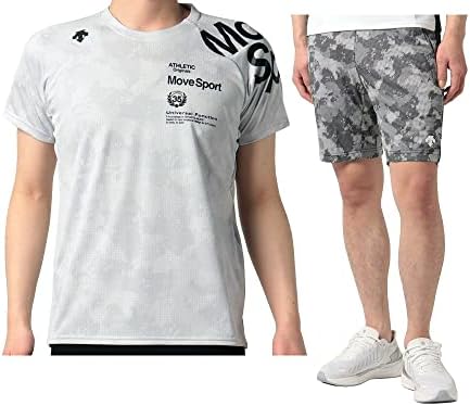 Amazon | [デサント] Move Sport ジャガードグラフィック 半袖T