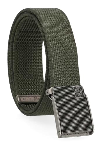 Harley-Davidson Men's Bar & Shield Logo Bottle Opener Nylon Web Belt - Green2