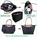 Lckaey purse organizer insert for tote bag Longchamp Le Pliage tote bag purse inserts 1028black-M