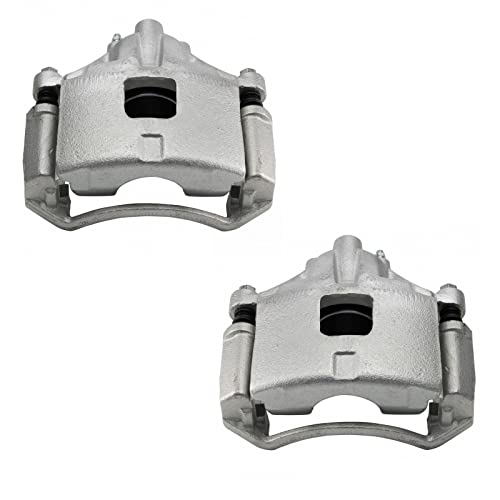 Image of TRQ Front Brake Caliper Set Compatible with 97-05 Buick Chevrolet 97-04 Oldsmobile Pontiac