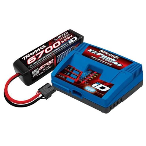 Traxxas Pack Chargeur 2981G + 1 x LIPO 4S 6700MAH 2890X Prise 2998G