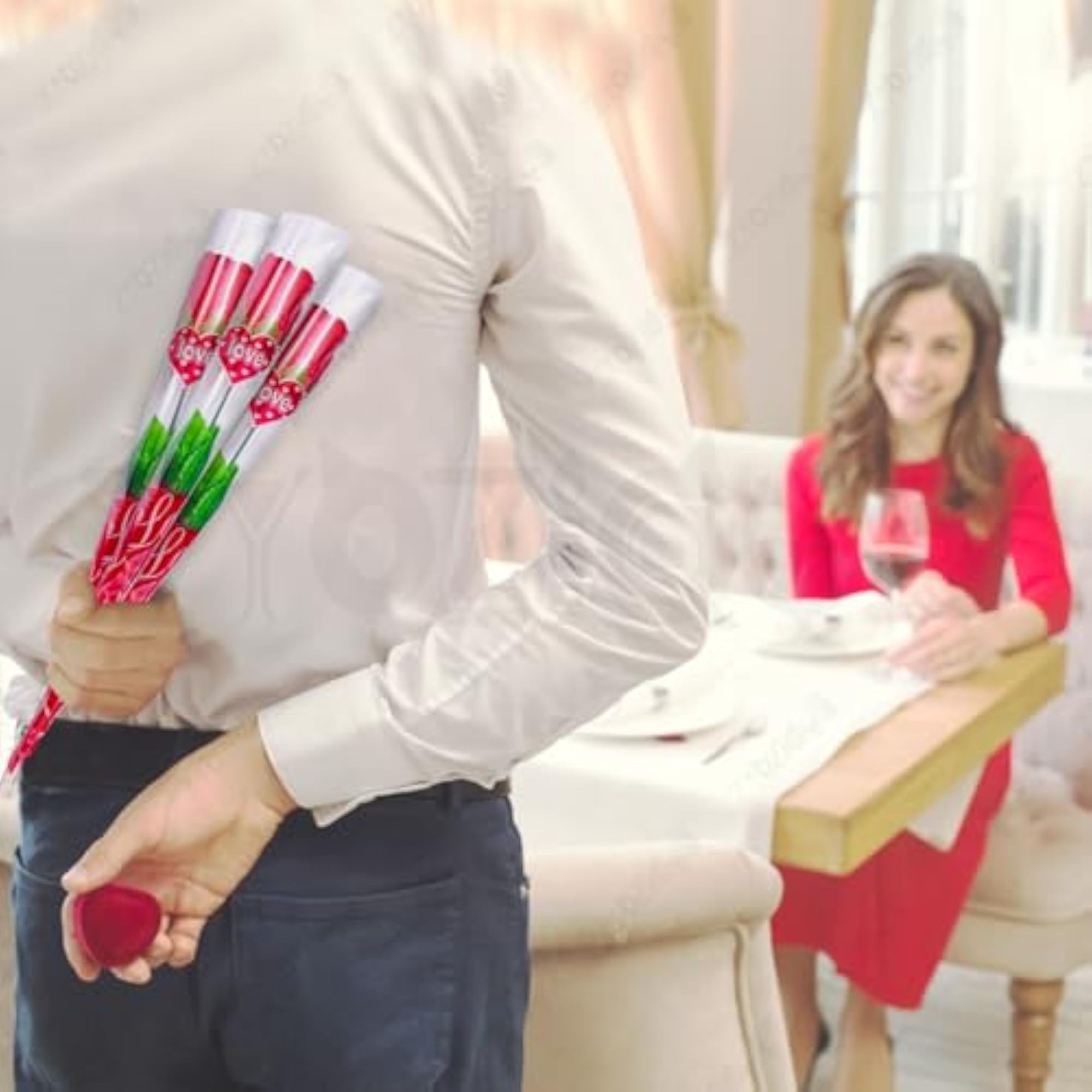 Artificial Red Rose Flowers, Roses for Gifts