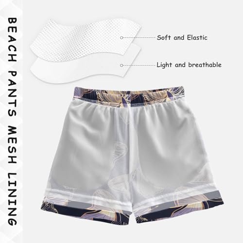 OREZI Boys Swim Trunk Decorative Purple Butterflies Bathing Suit for Kids4