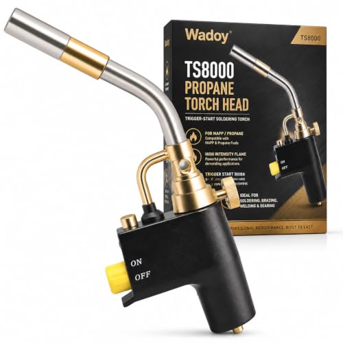TS8000 Propane Torch Head Trigger Start MAP-Pro and Propane Gas Torch