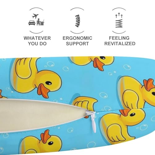 Almohada de espuma viscoelástica para viaje cervical miniatura 4
