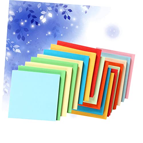 CORHAD 500 Pçs Papel De Origami Para Papel Colorido Para Papel Artesanal Papel De Construção Origami