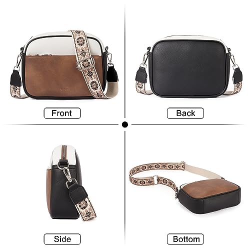 CLUCI Crossbody Bags for Women Trendy, Vegan Leather Shoulder Handbags,Women Purses with Adjustable Wide Strap