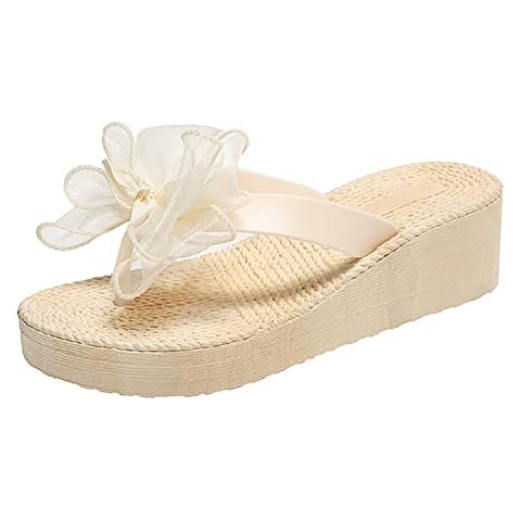 Generisch Tongs Été Femme Beige Cover