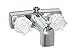 Phoenix PF213363 RV Trailer Camper Fresh Water Two Handle 4" Tub Diverter Chrome (1)