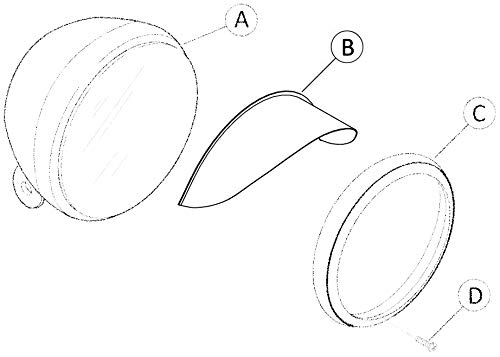 Httmt Mt325-014-Cd(Visor) Chrome 7 Inches Headlight Visor Compatible With Kawasaki Vulcan Vn 1500 1600 Suzuki Intruder Boulevard #TOP3