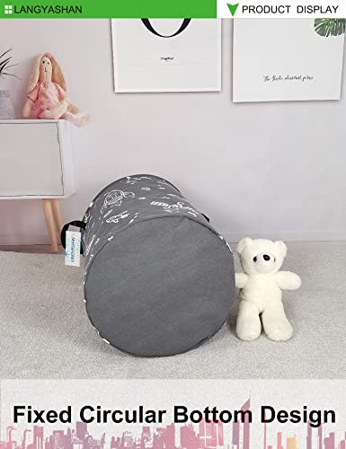 Image of Laundry Hamper Fabric Organizer Collapsible Basket Space Universe