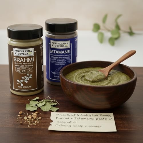 Panchkarma Ayurveda Herbal Hair Care Powder Combo for Strong, Healthy Hair Growth, Follicle Repair, and Natural Shine - 12 Pieces 100g Each