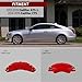 AOOA Red Caliper Covers for 2013-2019 Cadillac ATS&2014-2019 Cadillac CTS– DIY Custom Aluminum Caliper Covers, Easy Install, Exterior Upgrad, Sports Car Owners(Set of 4)