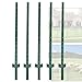 iHYTOON 118 cm Zaun Pfosten 丨 Robuste und langlebige Metall Zaun Pfosten-Pack von 5, No-Dig Garten U Pfosten für Draht Fechten Stahl Zaun Pfosten für Hof, im Freien (5)