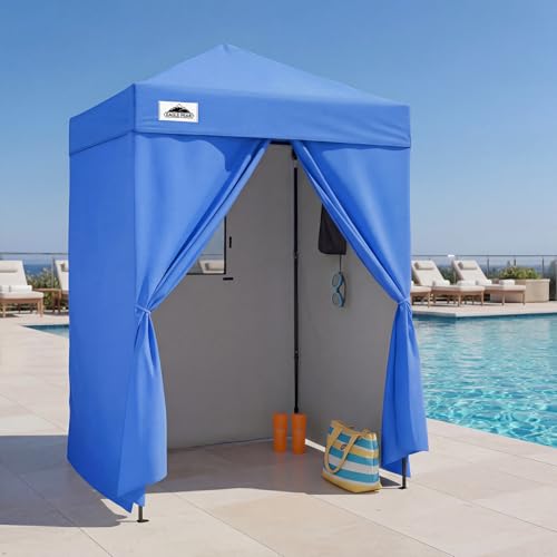 EAGLE PEAK Flex 5x5 Pop Up Changing Room, Toldo para Cambiar Compacto, Azul miniatura 5