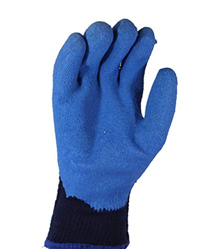 Chilly Grip, Red Steer A311, Blue Heavy Duty Textured Rubber Palm, 3 Pairs Per Pack (XL)