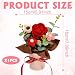 Imagen de BSITSSS Rosas Rojas Ramo de Flores Ganchillo