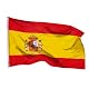 Spanien Flagge 90×150 cm aus Polyester mit Messingösen