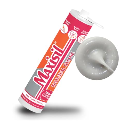 Maxisil Natural Stone Silicone Sealant 10.4 oz - N11 Light Grey, RDX1001LG