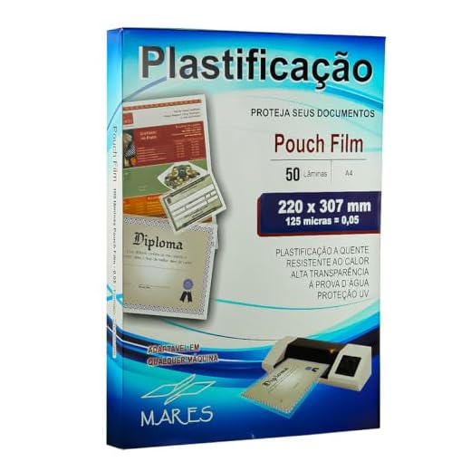 Polaseal plástico para plastificação A4 220x307 0,05mm 50un