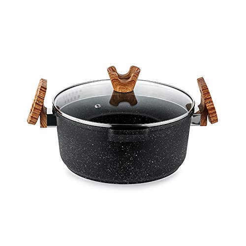 Haufson Asteroid Casserole + | Works with All Major Hobs | Naturally Non-Stick | Professional Kitchenware for The Home | Non-Stick Induction Pan (Asteroid Casserole +) 1 Gallery Image