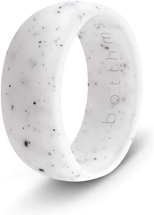 Speckled Active Silicone Rings - Active Version - White & Black - Premium Quality