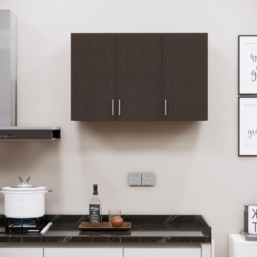 Image of SPECIALITY PANELS 3 Door Modular Wall Mounted Kitchen Cabinet with Adjustable Shelf Space Saving Storage Unit | Engineered Wood Cupboard for Kitchen Living Room Organizer Furniture | DIY Assembly