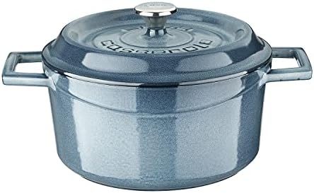 Lava Premium Serisi - Döküm Yuvarlak Tencere, 20 cm, Majolik Gri