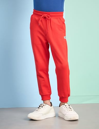 Image of Amazon Brand - Symbol Boys Cotton Rich Stretchable Knit Terry Track Pants Joggers | Age 2-14 Years