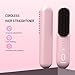 AIWOIT Cordless Hair Straightener Brush, Mini Flat Iron Hair Straightener for Travel, Rechargeable Straightening Hot Comb for Women, Portable Anti-Scald Fast Heating Styling Tools