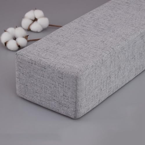 隙間パッド すきまスペーサー 埋める ベッドパッド 低反発 スポンジ 綿麻 洗える ソファーやベッド用 灰色(10cm高さ) 200cm長さ*10cm幅 クッション枕 すきまパッド 隙間埋め カバー取り外し可 使いやすい