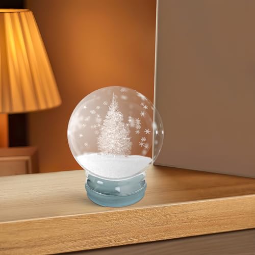 Miniatura 6 de Sewacc Kit De Globo De Nieve De Vidrio De 120 Mm, Tapa De Globo De Agua Vacía Para Decoración Del Hogar Y Manualidades, Bola De Cristal De Repuesto